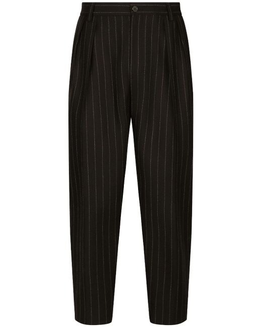 Dolce & Gabbana pinstripe tapered trousers