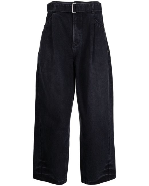 Songzio pleat-detailing wide-leg jeans