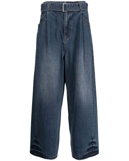 Songzio pleat-detailing wide-leg jeans