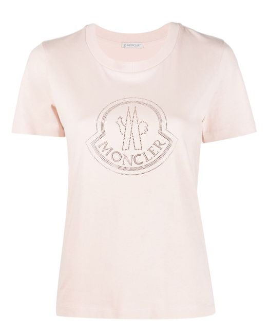 Moncler logo crystal-embellished T-shirt