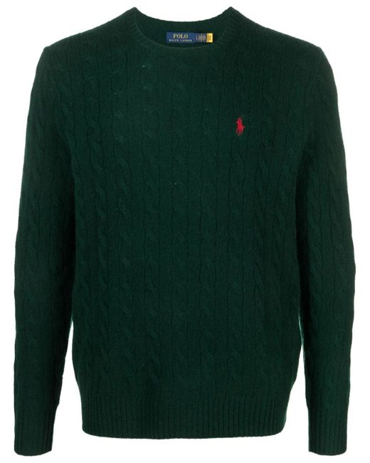 Polo Ralph Lauren Polo Pony-motif cable-knit jumper