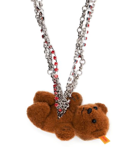 Doublet Stuffed Bear necklace