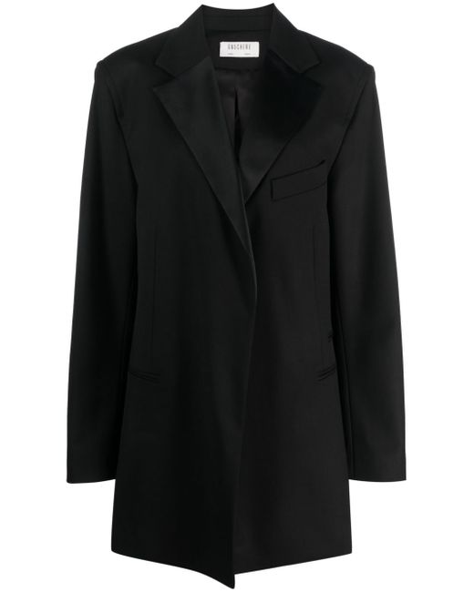 Gauchère notched-lapels single-breasted coat