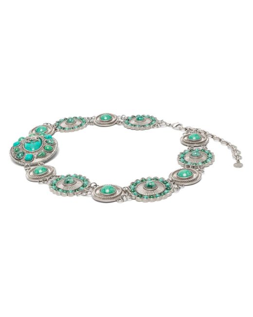 Roberto Cavalli gemstone-embellished chain belt