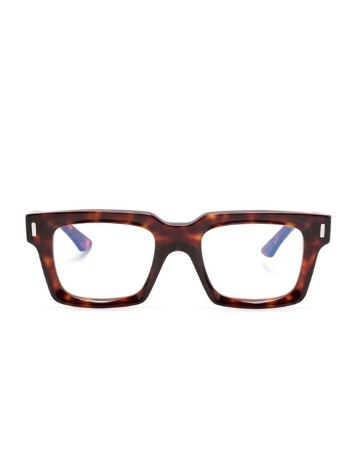 Cutler & Gross tortoiseshell rectangle-frame glasses