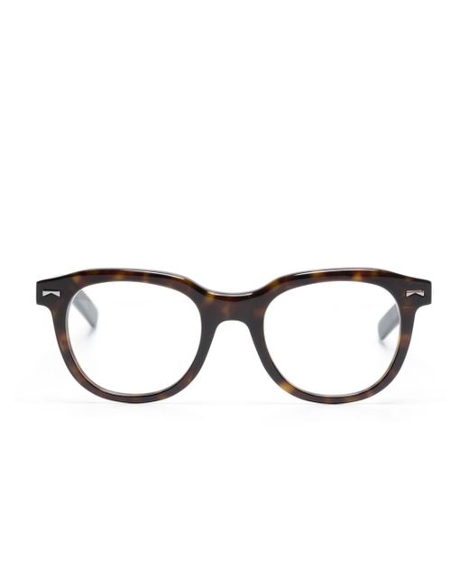 Montblanc tortoiseshell round-frame glasses