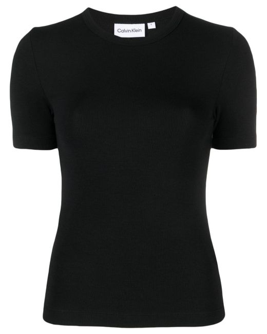 Calvin Klein ribbed round-neck T-shirt