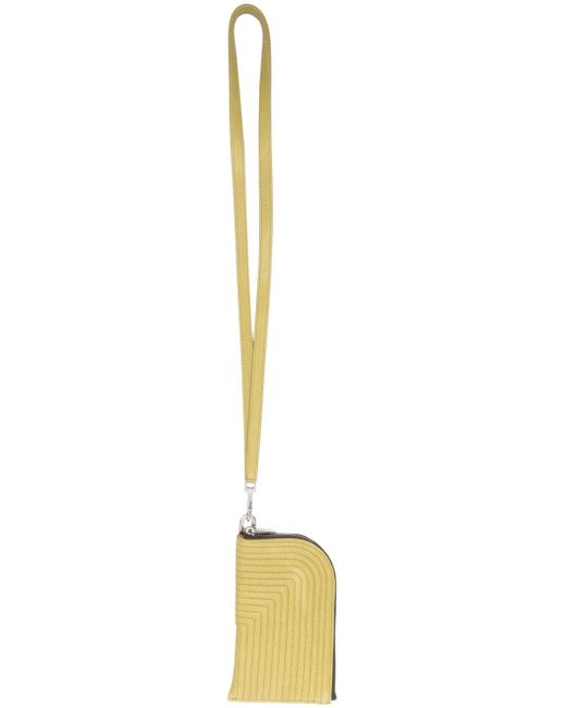 Rick Owens neck-strap padded card holder