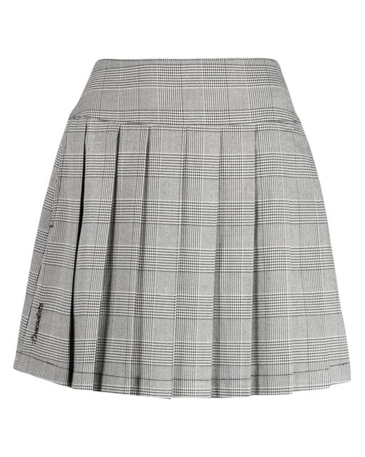 Chocoolate houndstooth-print pleated skirt