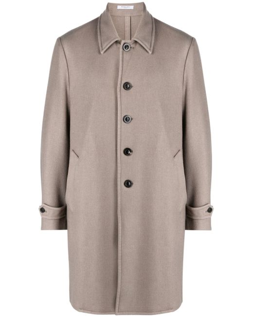 Boglioli virgin-wool single-breasted coat