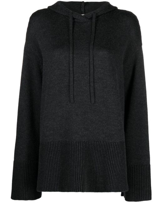 Totême drawstring hood wool-blend jumper