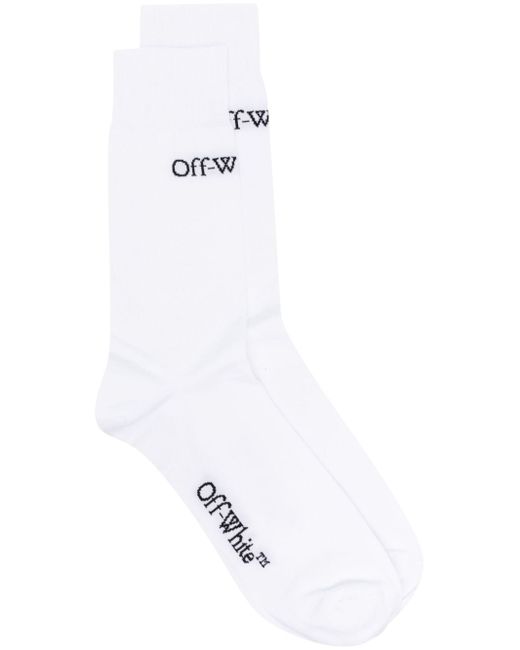 Off-White logo-jacquard socks