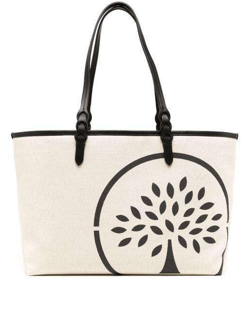 Mulberry Canvas Tote logo-print bag
