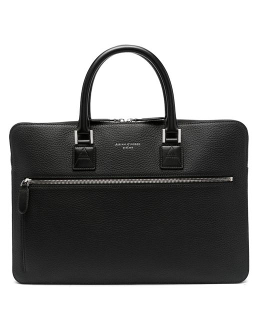 Aspinal of London Connaught leather briefcase
