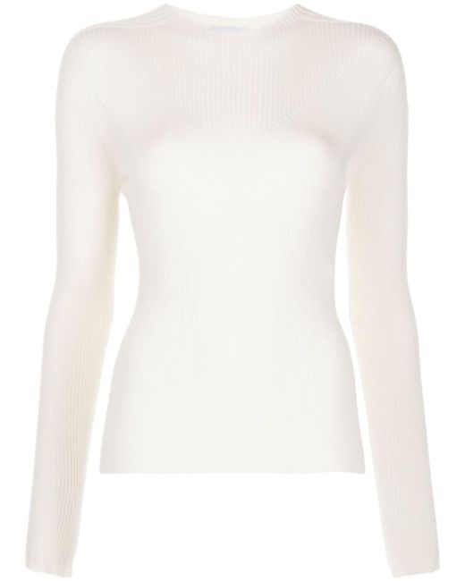 Lanvin long-sleeve knitted top