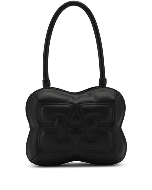 Ganni butterfly leather shoulder bag