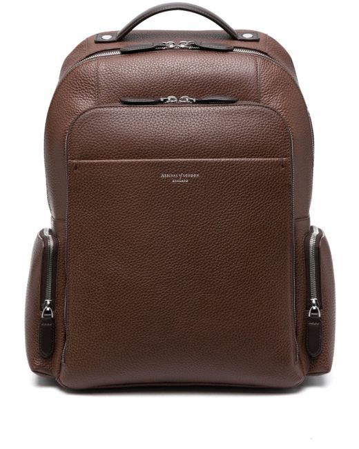 Aspinal of London Reporter leather backpack