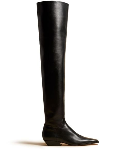 Khaite The Marfa over-the-knee leather boots