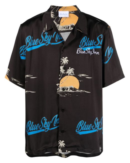 Blue Sky Inn logo-print short-sleeve shirt
