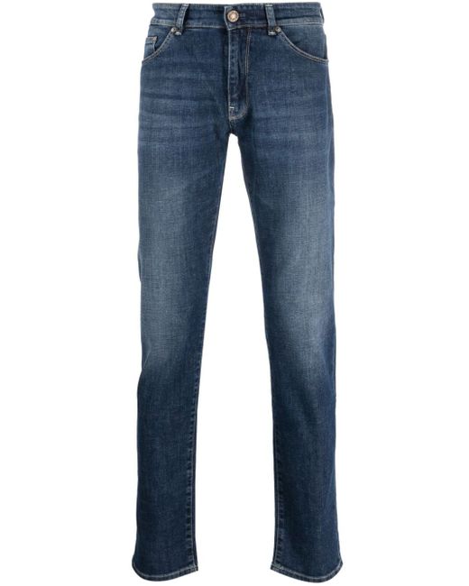 PT Torino washed-denim straight-leg jeans