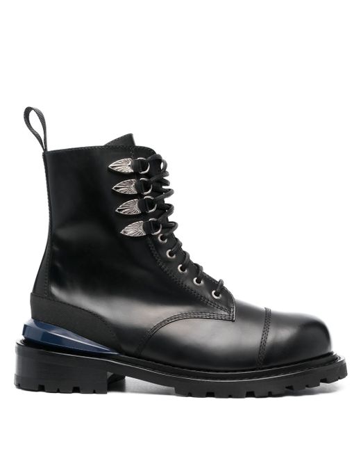 Toga Virilis lace-up ankle leather boots