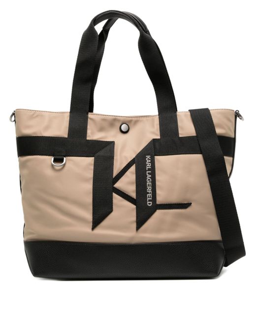 Karl Lagerfeld KFold logo-embossed tote bag