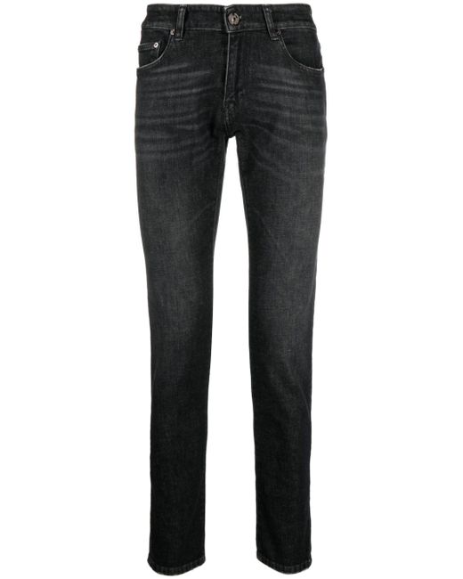 PT Torino logo-patch skinny-cut jeans
