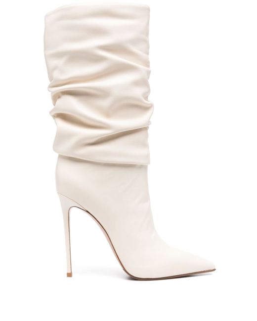 Le Silla 120mm ruched leather boots