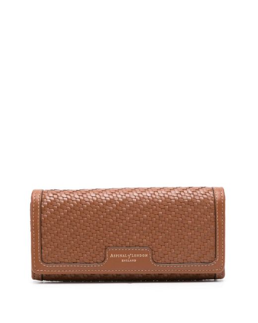 Aspinal of London London Purse interwoven-leather wallet