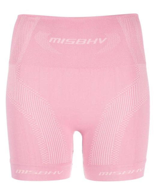 Misbhv logo intarsia-knit cycling shorts