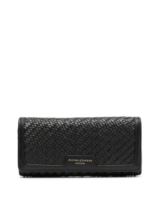 Aspinal of London London Purse interwoven-leather wallet