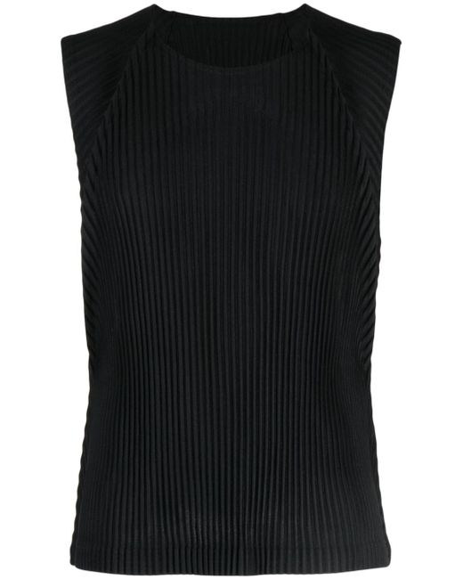 Homme Pliss Issey Miyake Mc August pleated tank top