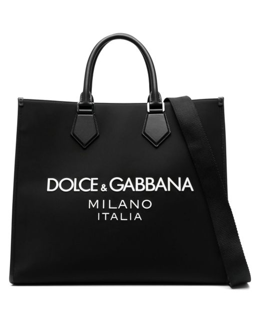 Dolce & Gabbana large logo-embossed tote bag