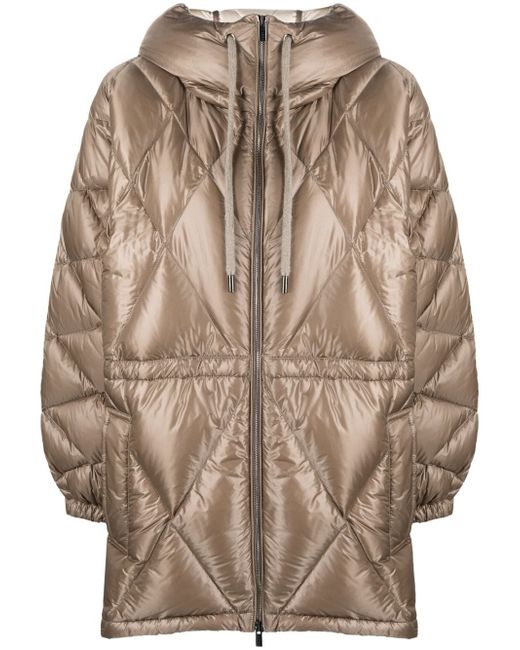 Peserico hooded padded jacket