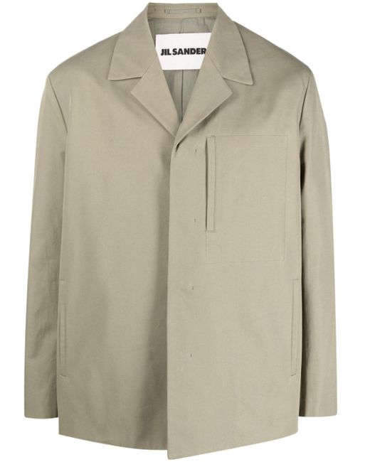 Jil Sander single-breasted tailored cotton blazer