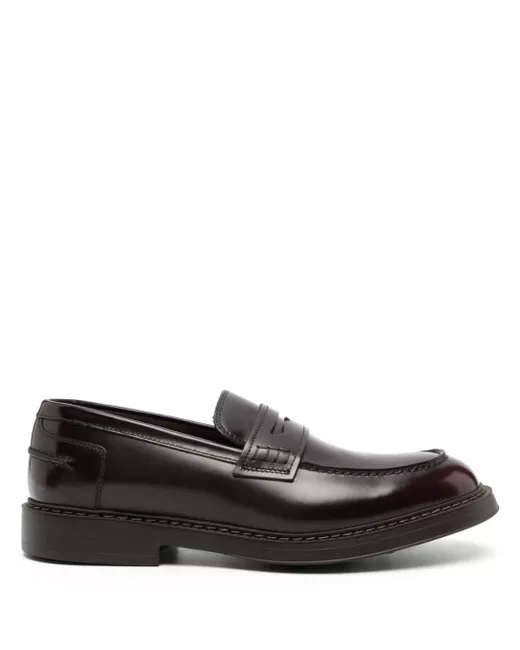 Doucal's high-shine leather loafers