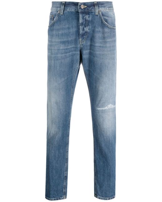 Dondup stonewashed slim-cut jeans