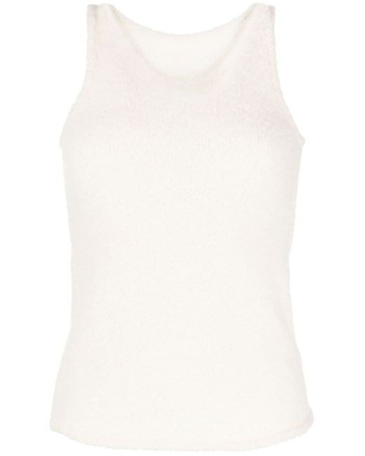 Low Classic sleeveless fleece knitted top
