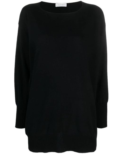 Le Tricot Perugia round-neck wool-blend jumper