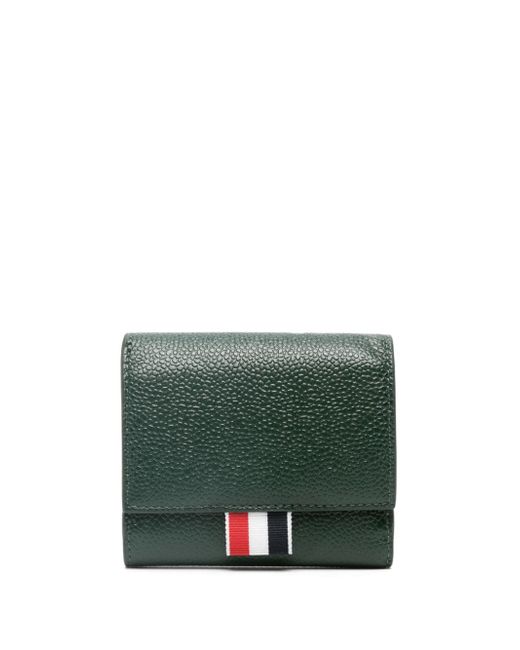 Thom Browne RWB Stripe pebbled leather wallet