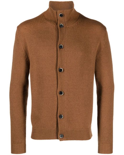 Barena high-neck wool-blend cardigan