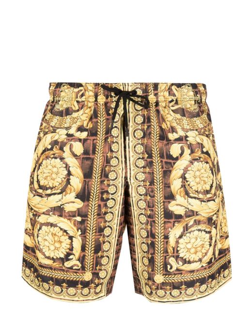 Versace Barocco-print swim shorts