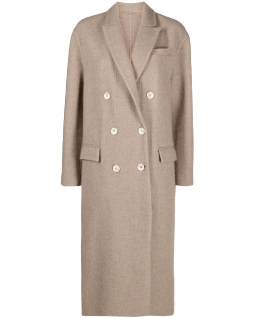 Brunello Cucinelli double-breasted cashmere coat