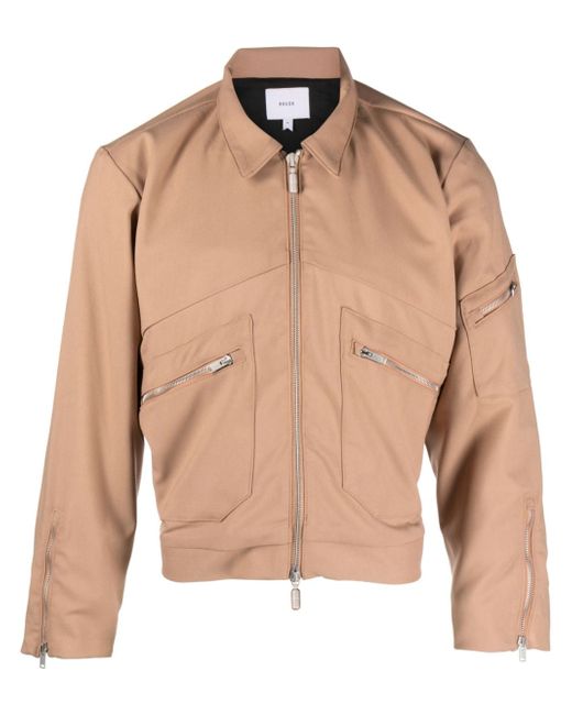 Rhude Sambac zip-up shirt jacket