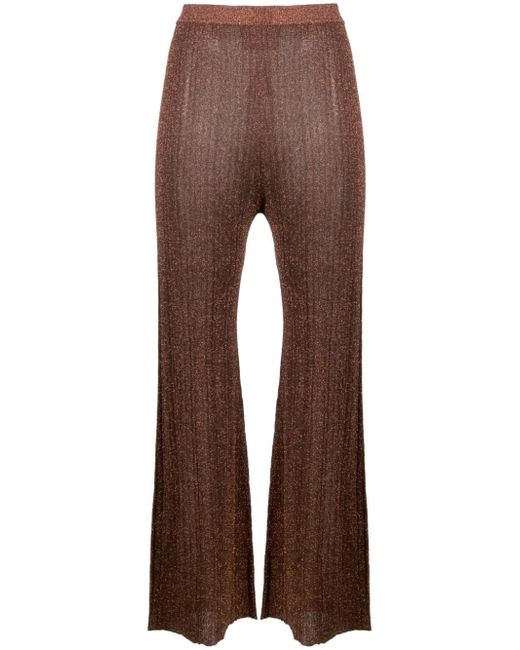 Aeron Shale flared knitted trousers