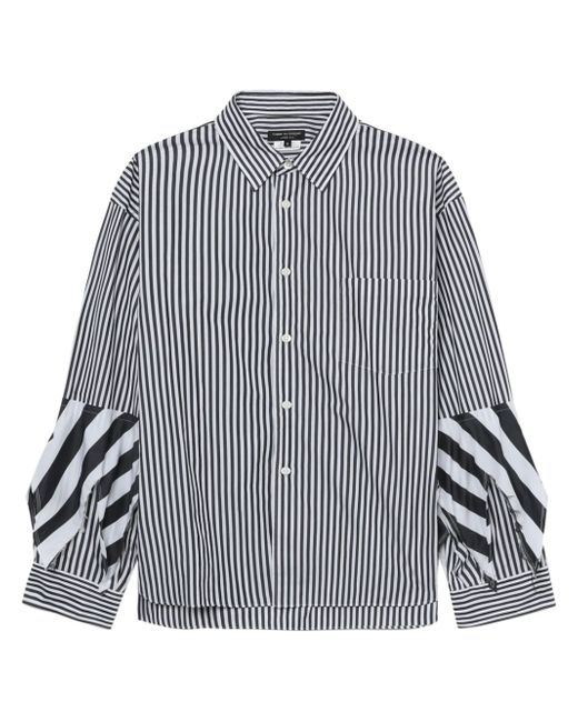 Comme Des Garçons Homme Plus layered striped shirt