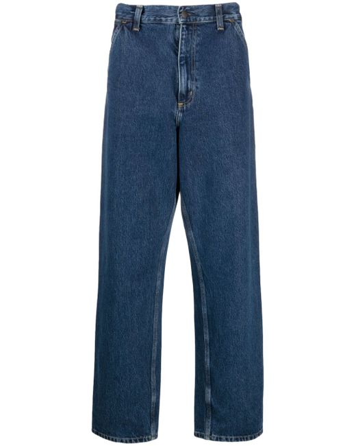Carhartt Wip logo-patch straight-leg jeans