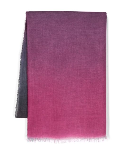 Faliero Sarti frayed-hem two-tone scarf