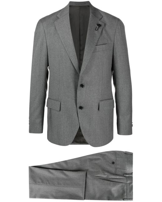 Lardini single-breasted wool blend suit