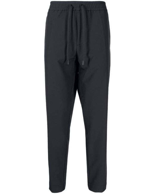 Boss cotton-blend tapered trousers
